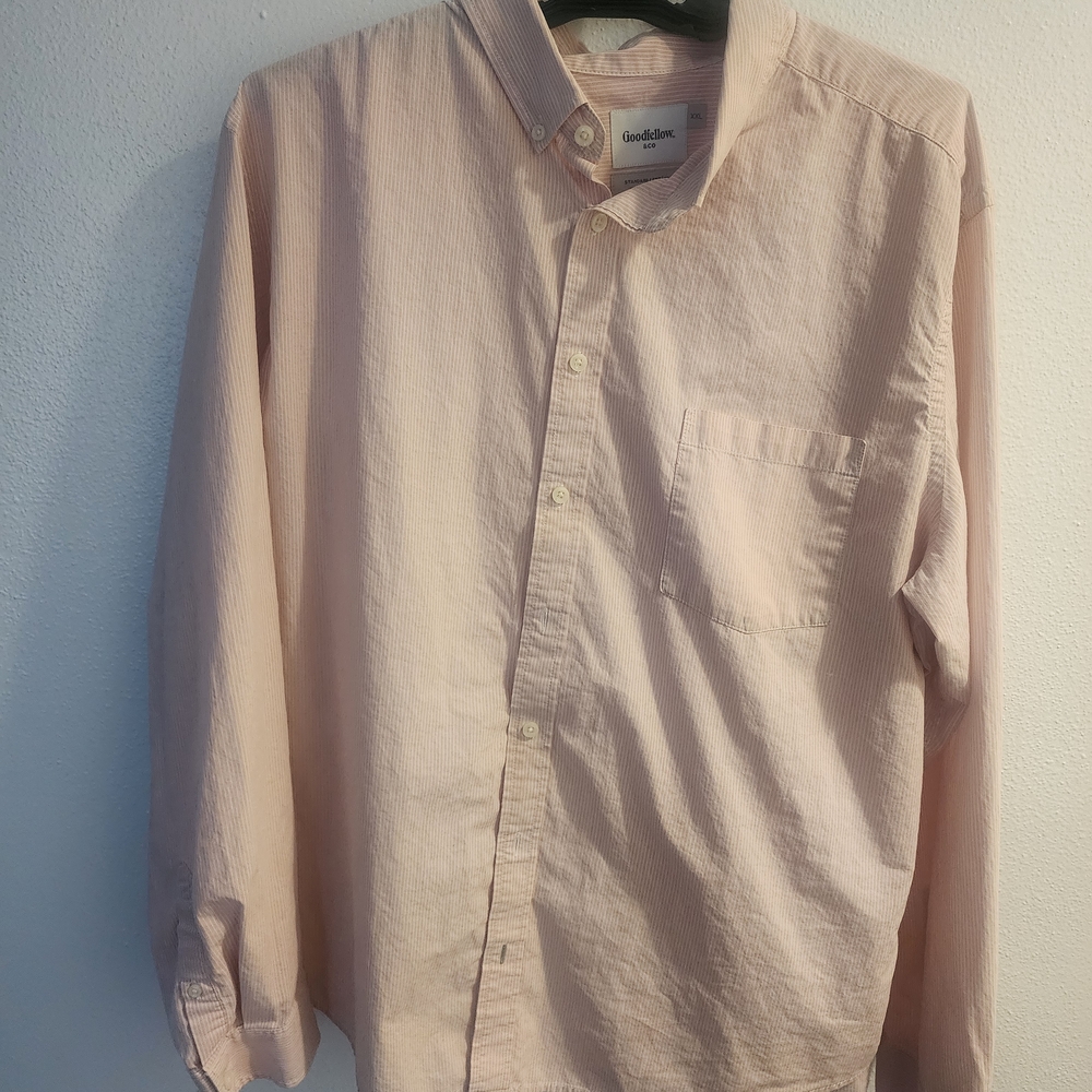 Men's Pink Button-Down Shirt